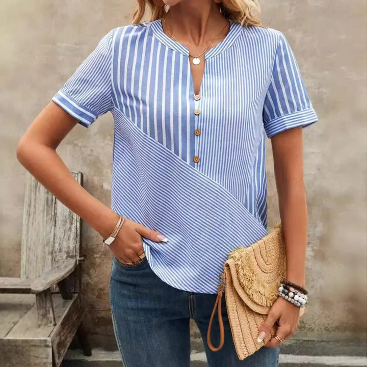 GWEN | CUTE STRIPED BLOUSE