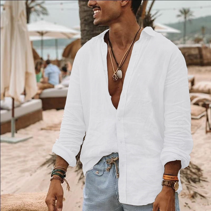 LIAM | LINEN STYLE COMFORT SHIRT