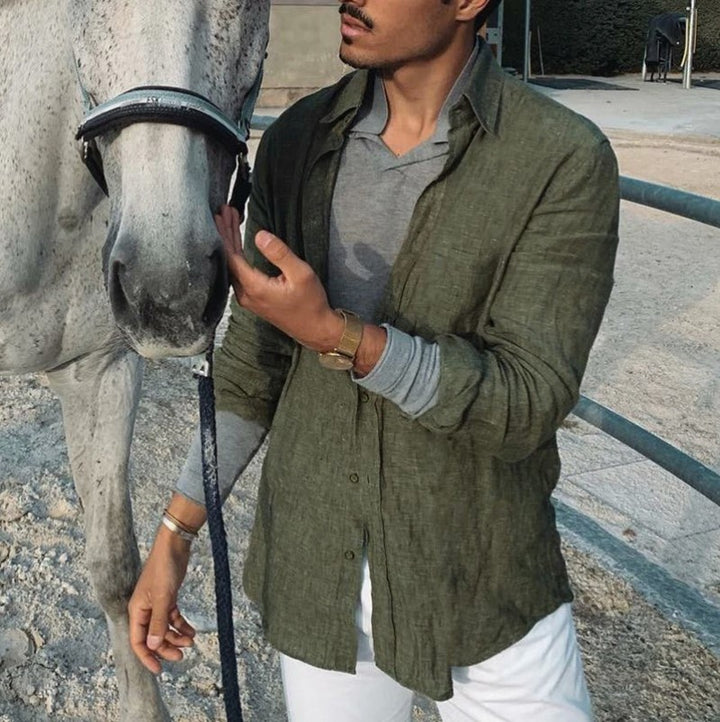 LIAM | LINEN STYLE COMFORT SHIRT