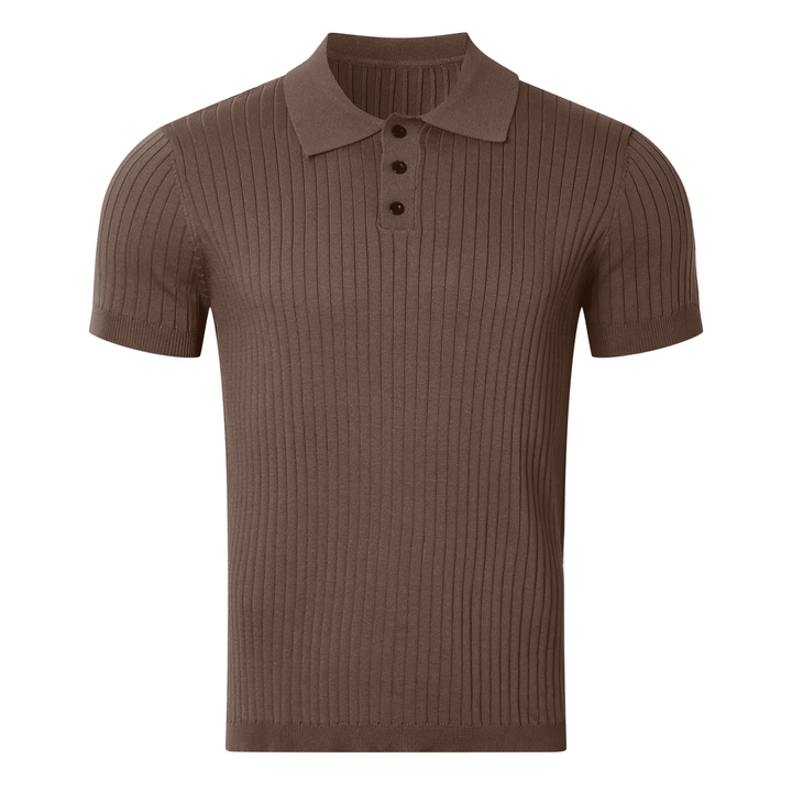 CHARLIE | RIBBED POLO SHIRT