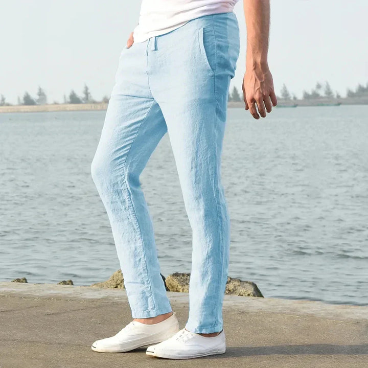 Coastal Breeze Linen Trousers