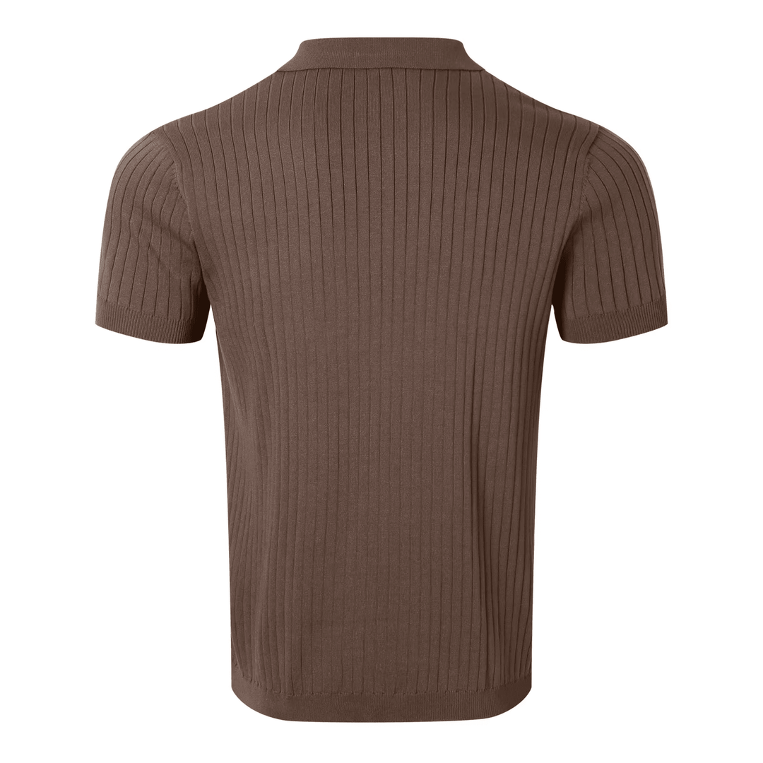 CHARLIE | RIBBED POLO SHIRT