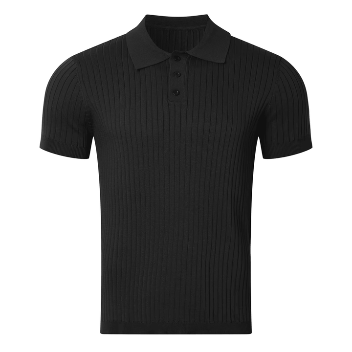 CHARLIE | RIBBED POLO SHIRT