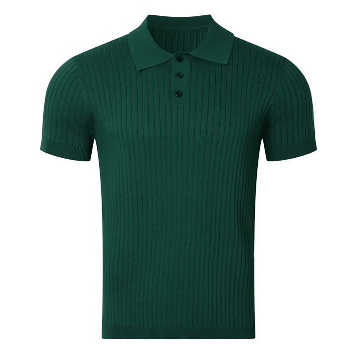 CHARLIE | RIBBED POLO SHIRT