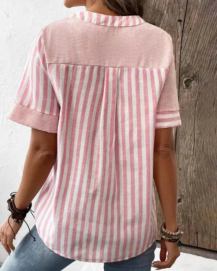 GWEN | CUTE STRIPED BLOUSE